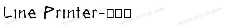 Line Printer字体转换